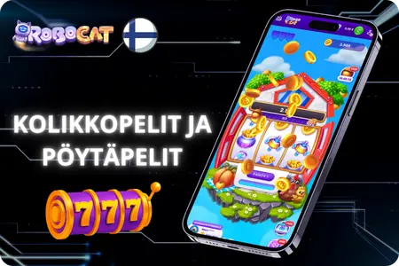 Kolikkopelit ja pöytäpelit RoboCat Casinolla